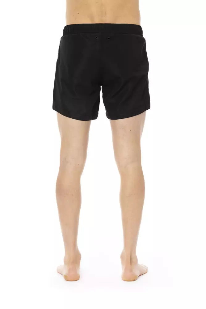 Black Polyester Swimwear