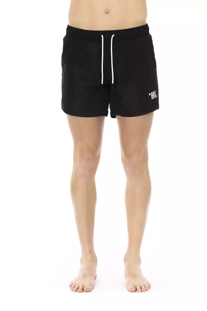 Black Polyester Swimwear