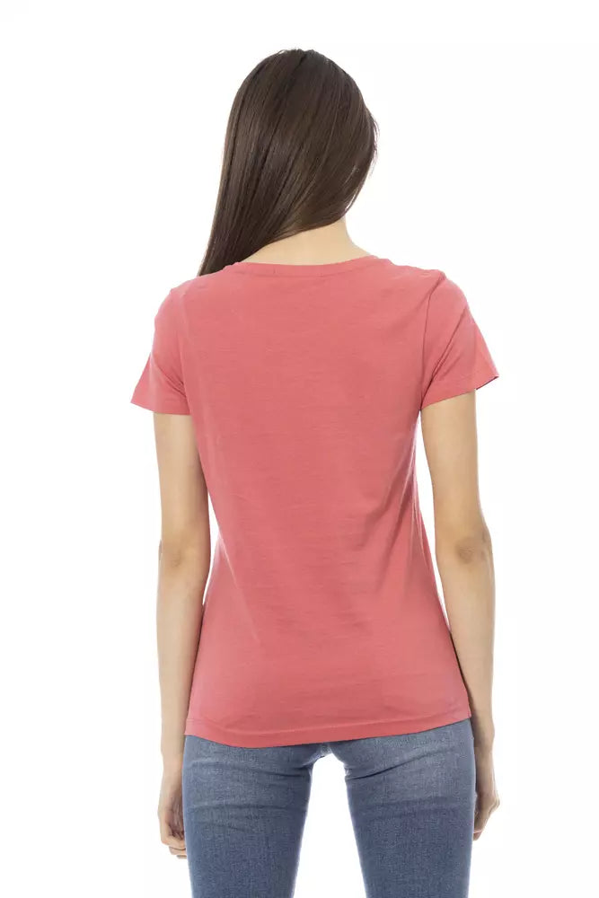 Pink Cotton Tops & T-Shirt