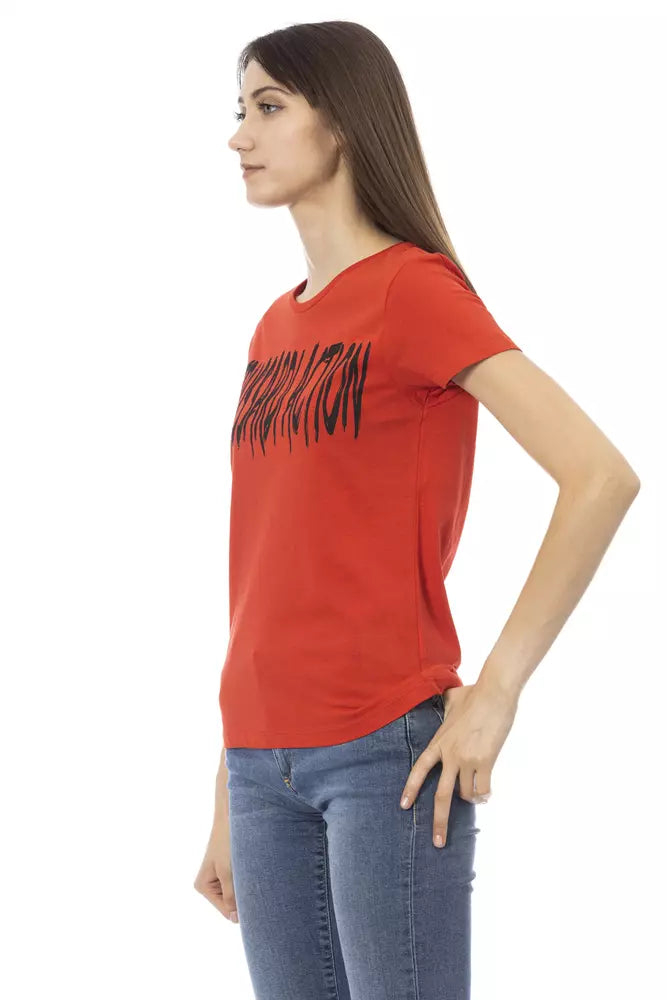 Red Cotton Tops & T-Shirt