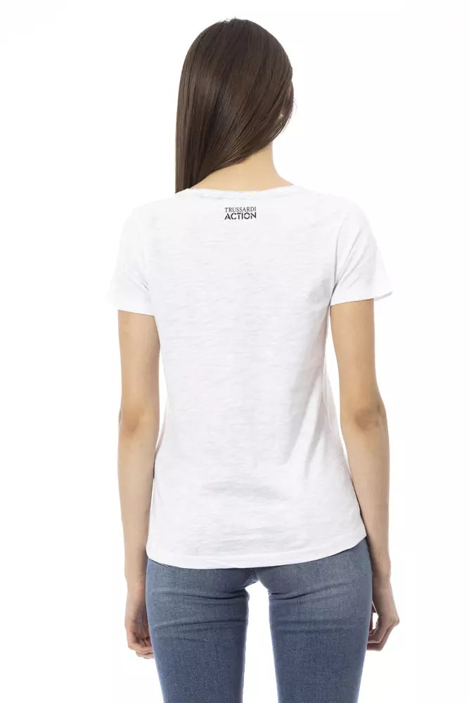 White Cotton Tops & T-Shirt