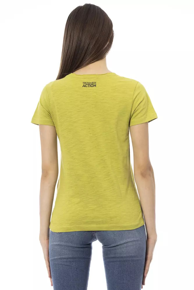 Green Cotton Tops & T-Shirt