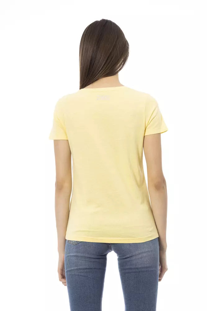 Yellow Cotton Tops & T-Shirt