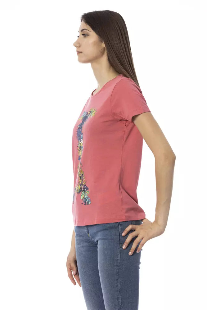 Fuchsia Cotton Tops & T-Shirt