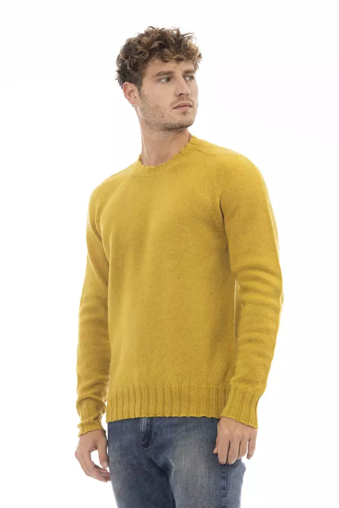 Alpha Studio Yellow Wool Sweater