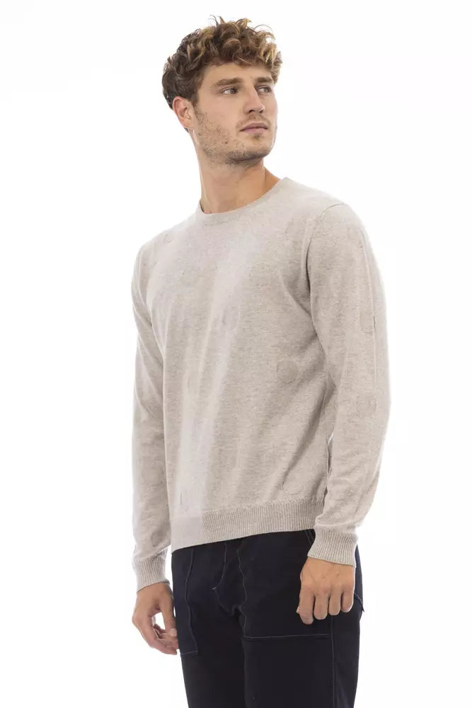 Alpha Studio Beige Viscose Sweater