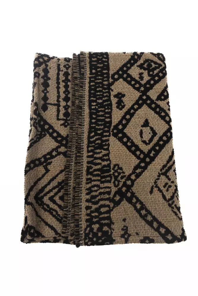 Alpha Studio Brown Acetate Scarf