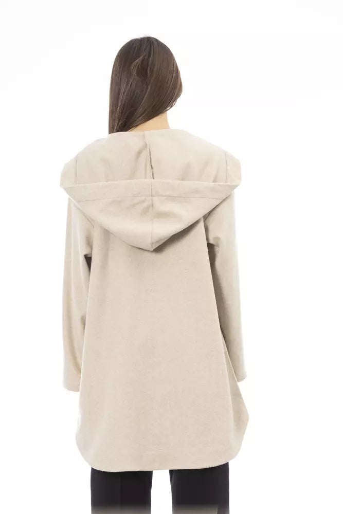 Alpha Studio Beige Wool Sweater