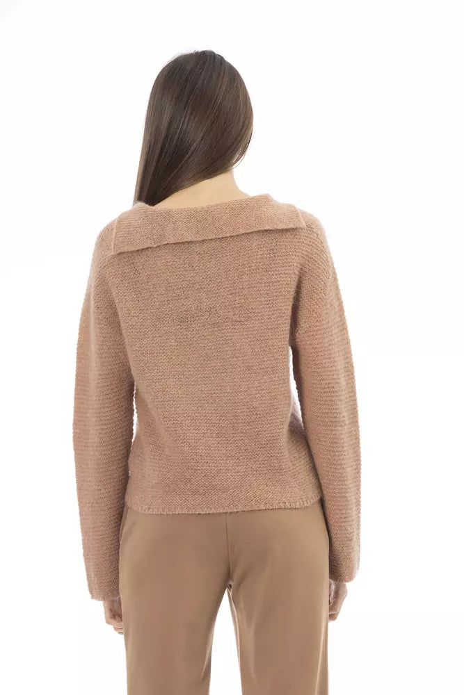 Alpha Studio Beige Polyamide Sweater