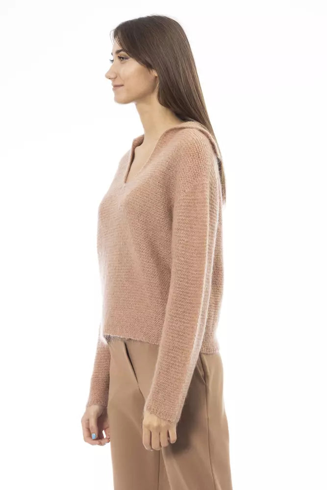 Alpha Studio Beige Polyamide Sweater