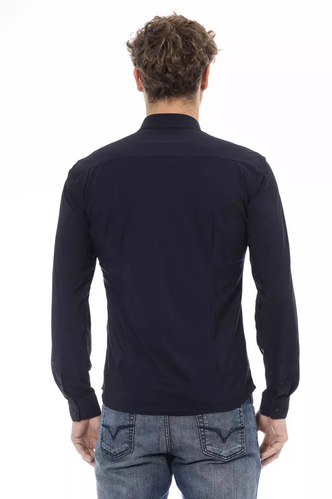 Distretto12 Blue Polyamide Shirt