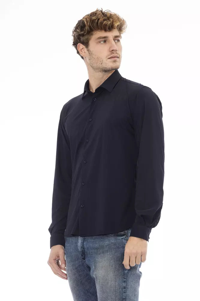 Distretto12 Blue Polyamide Shirt