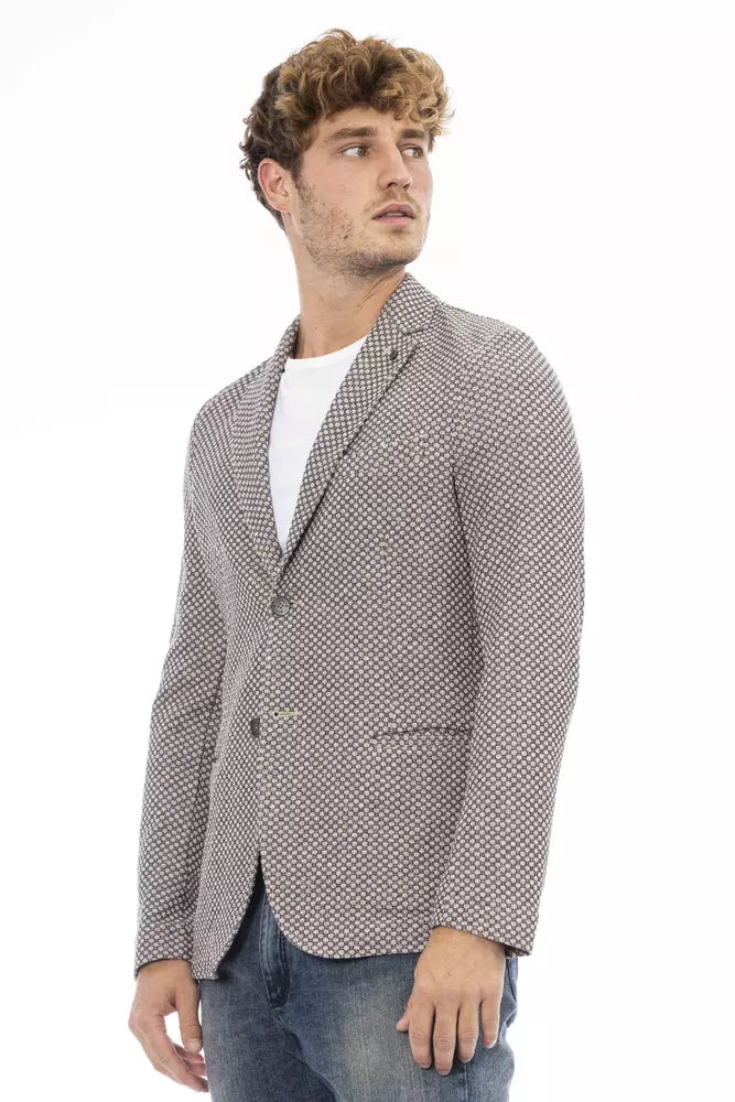 Distretto12 Beige Cotton Blazer