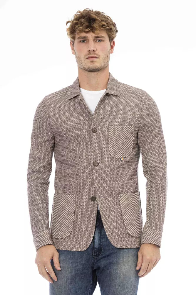 Distretto12 Beige Cotton Blazer