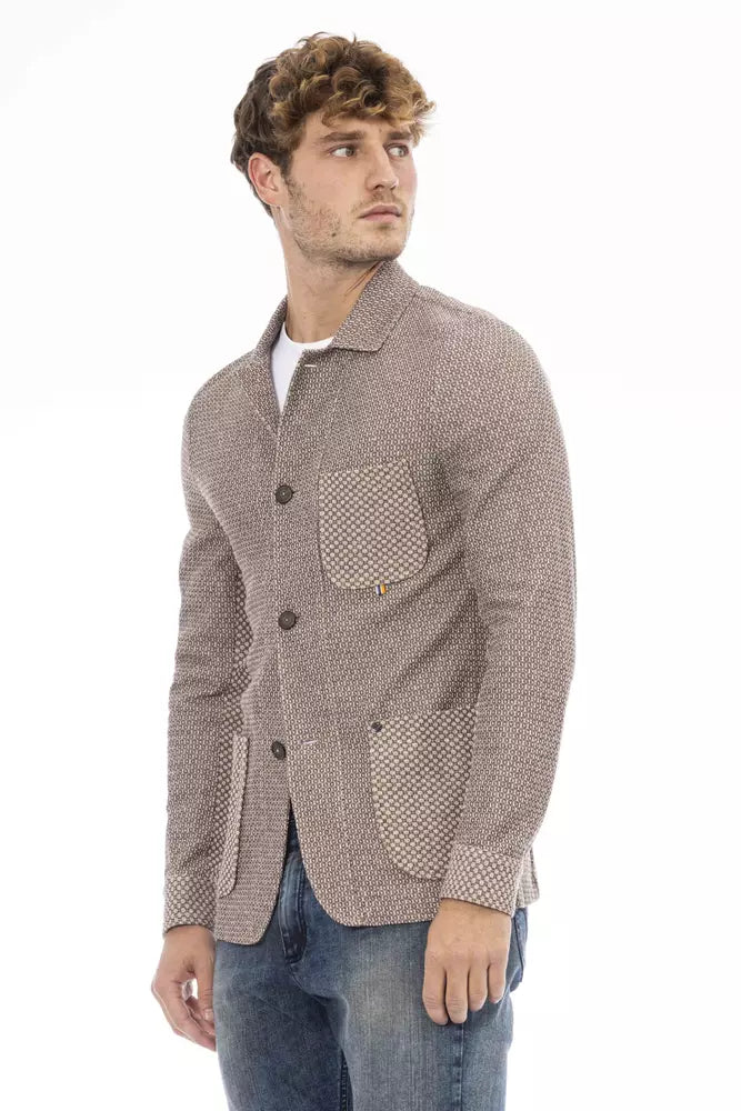 Distretto12 Beige Cotton Blazer