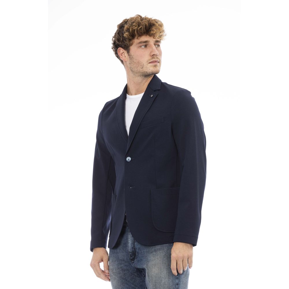 Distretto12 Blue Cotton Blazer