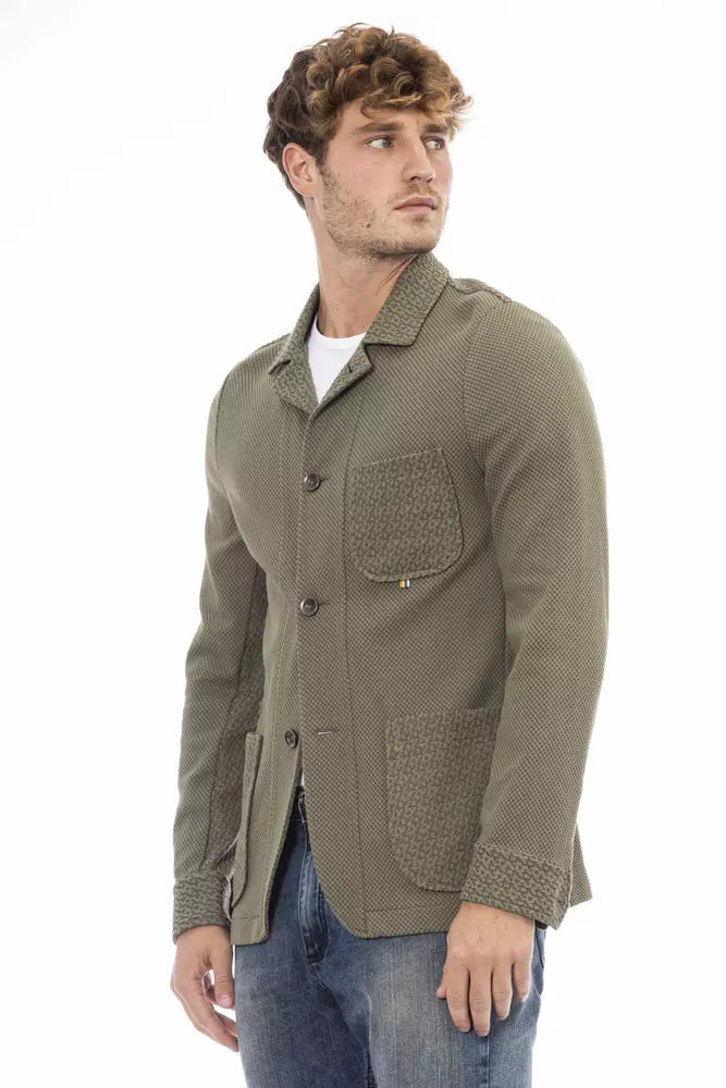 Distretto12 Green Cotton Blazer