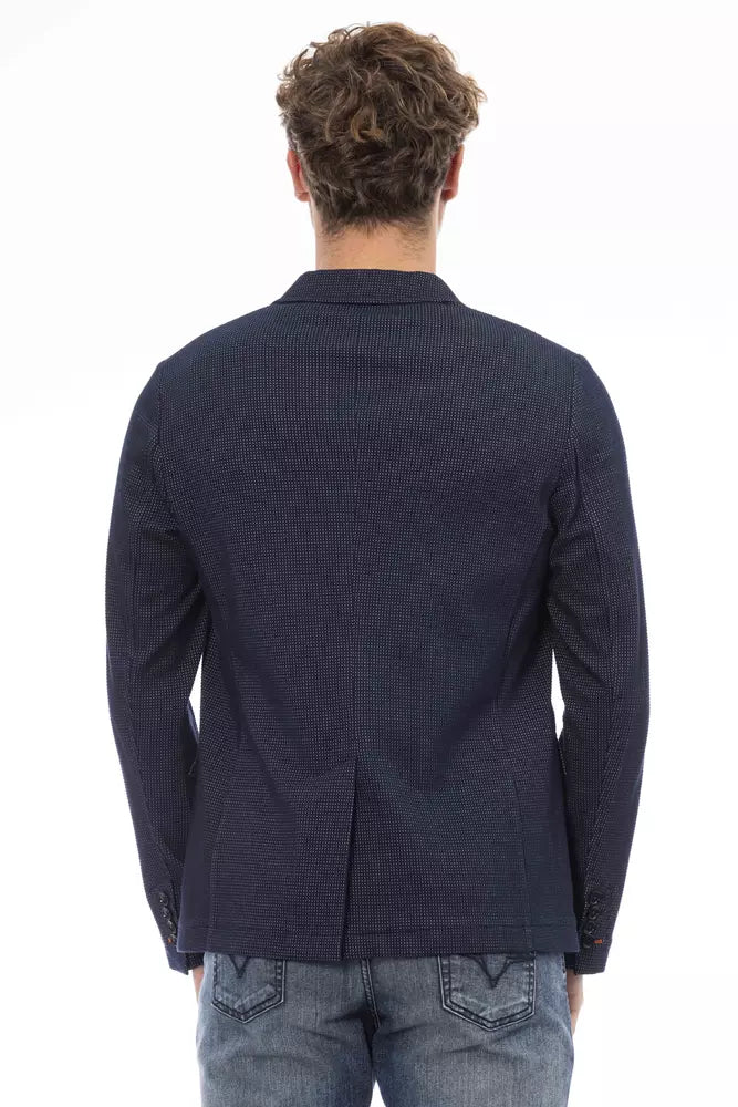 Distretto12 Blue Cotton Blazer