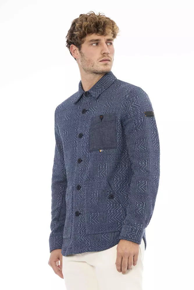 Distretto12 Blue Polyester Shirt