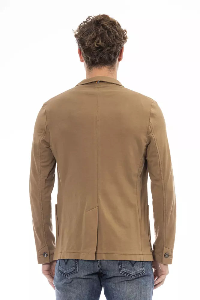 Distretto12 Brown Cotton Blazer