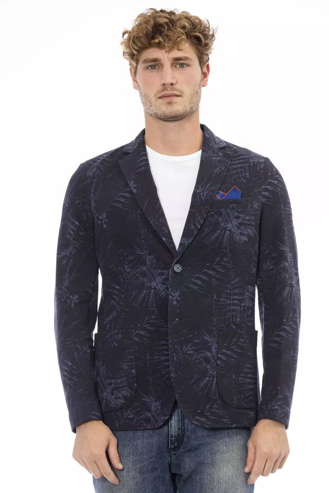 Distretto12 Blue Cotton Blazer