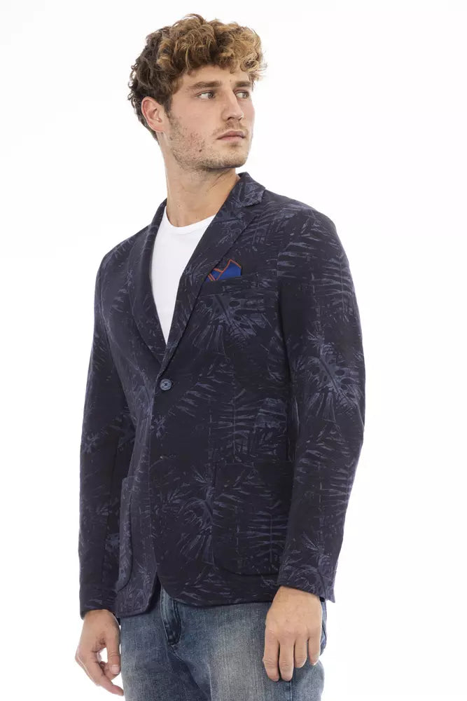 Distretto12 Blue Cotton Blazer