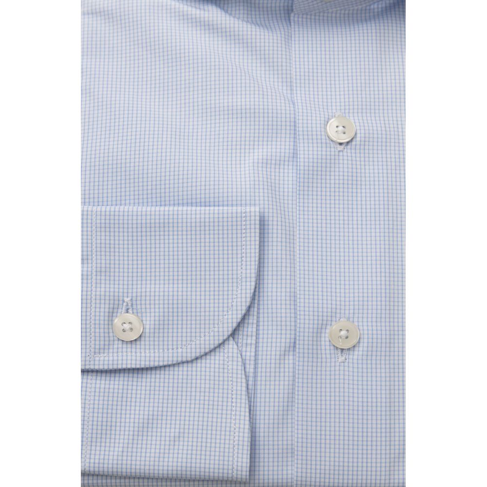 Bagutta Light Blue Cotton Shirt