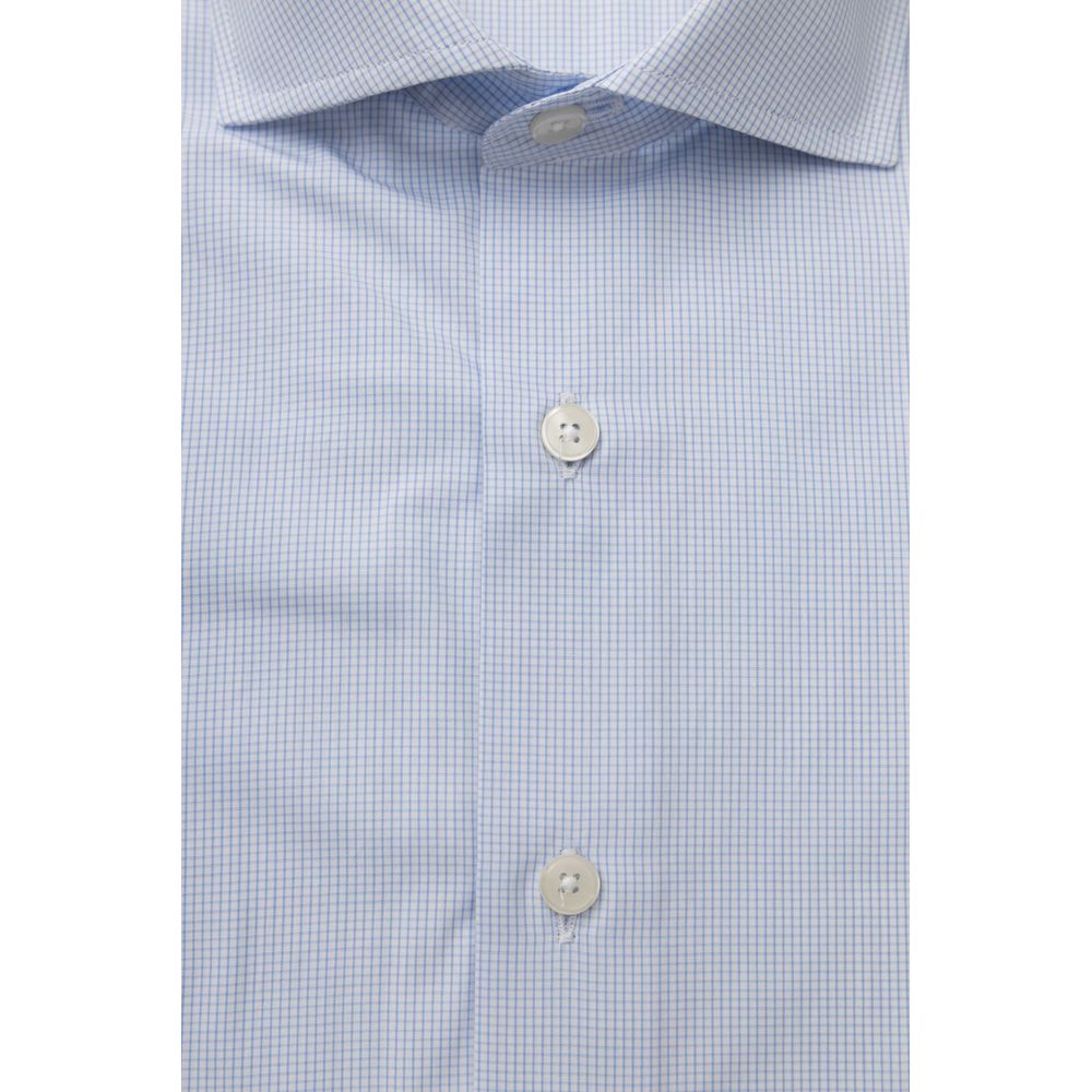 Bagutta Light Blue Cotton Shirt