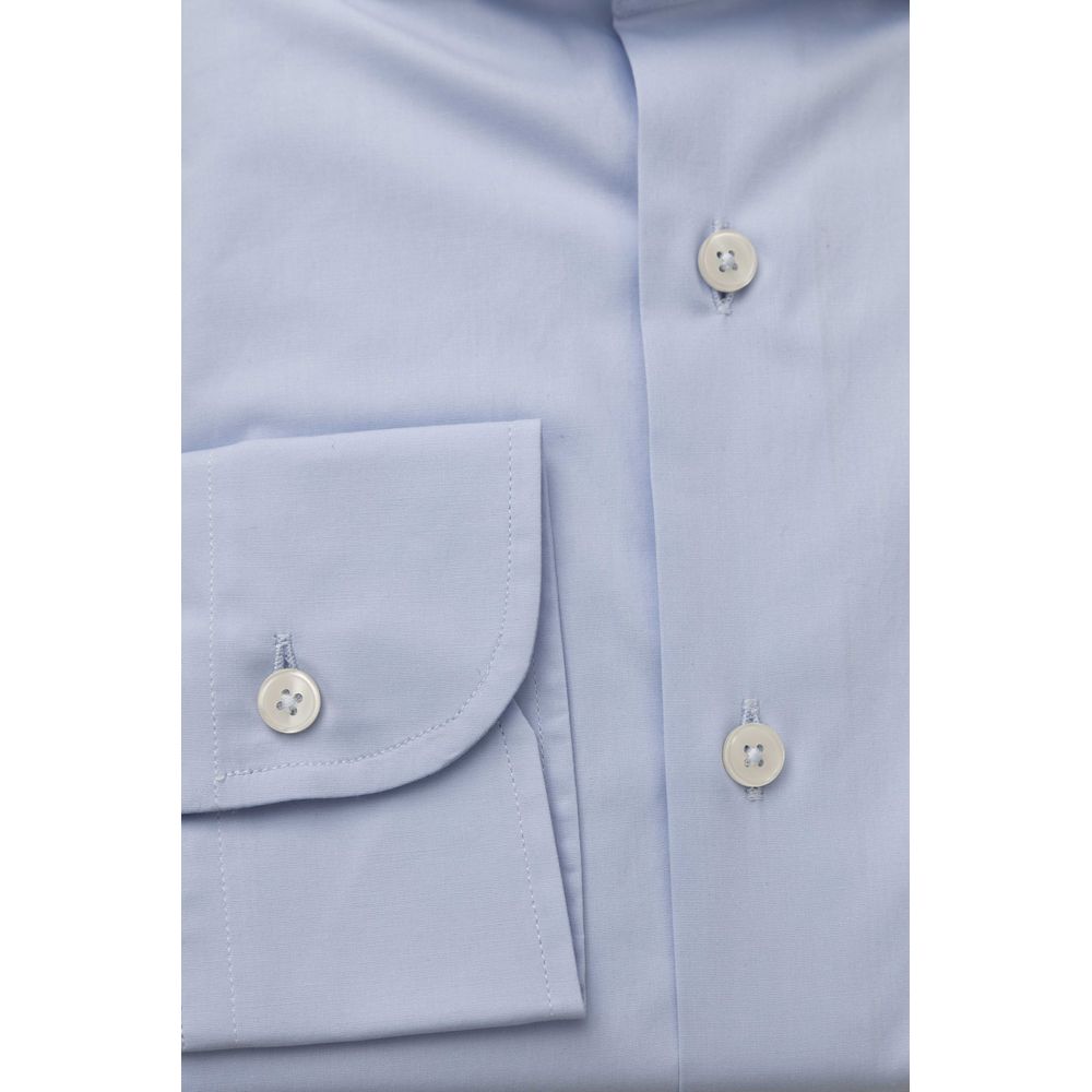 Bagutta Light Blue Cotton Shirt