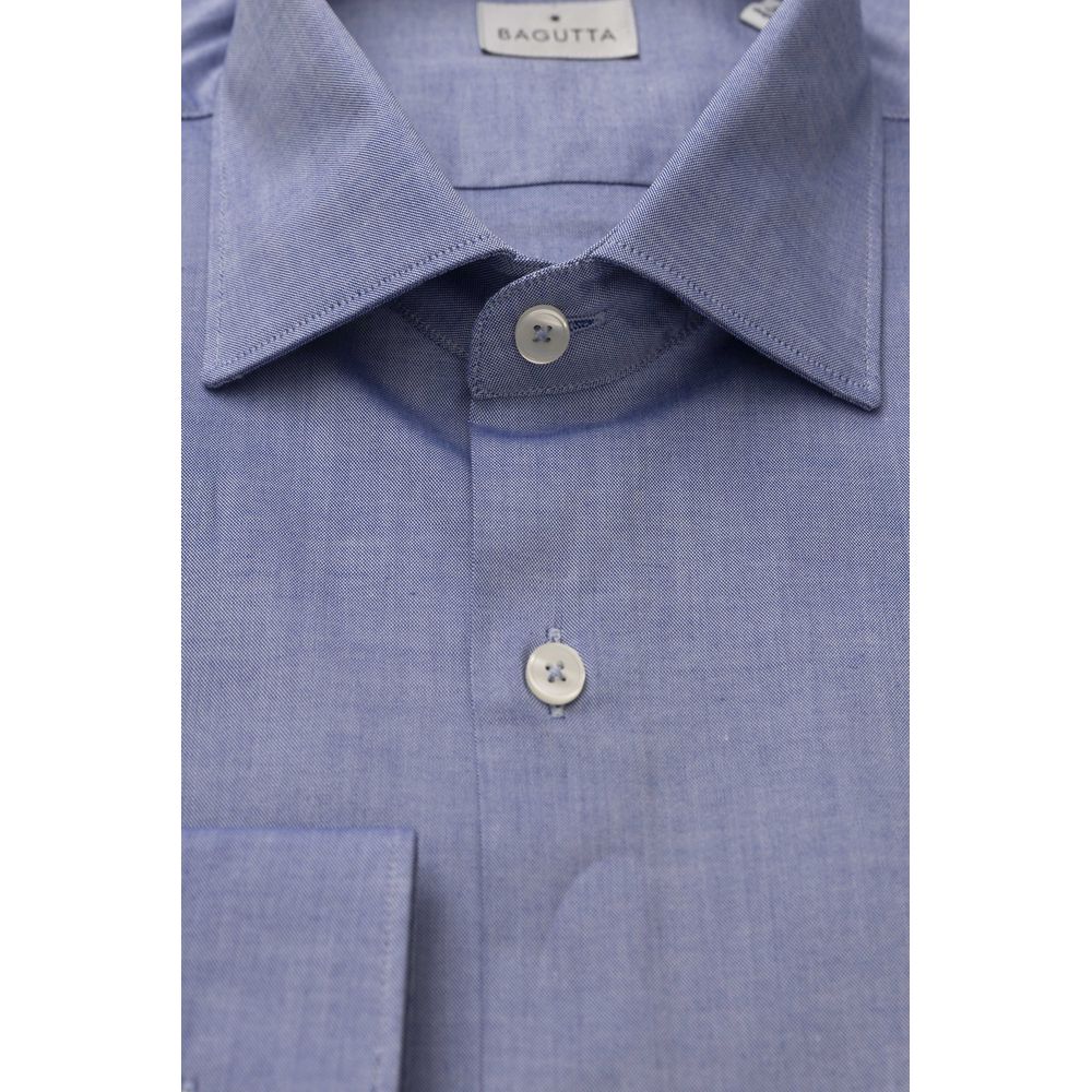 Bagutta Light Blue Cotton Shirt