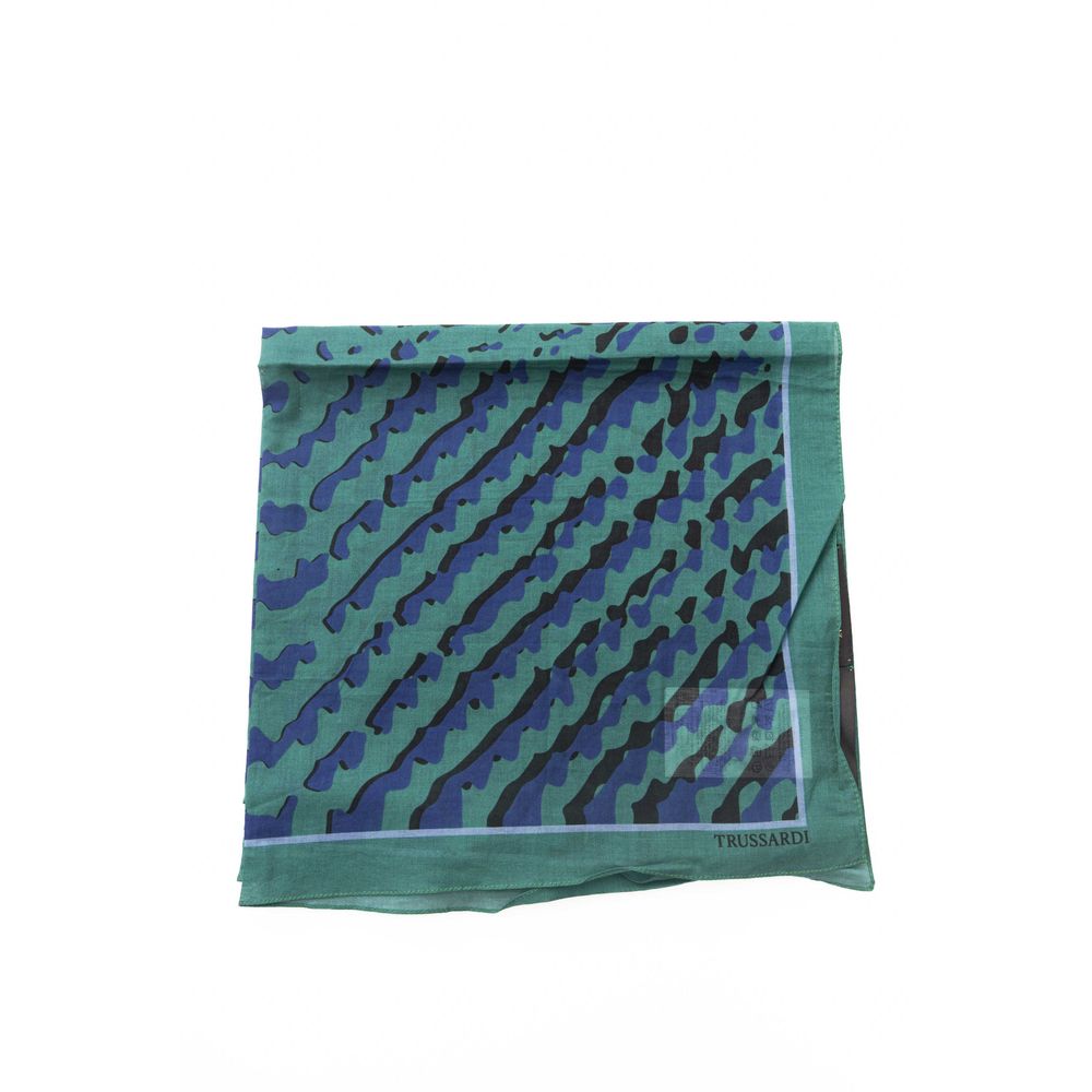 Trussardi Green Cotton Scarf