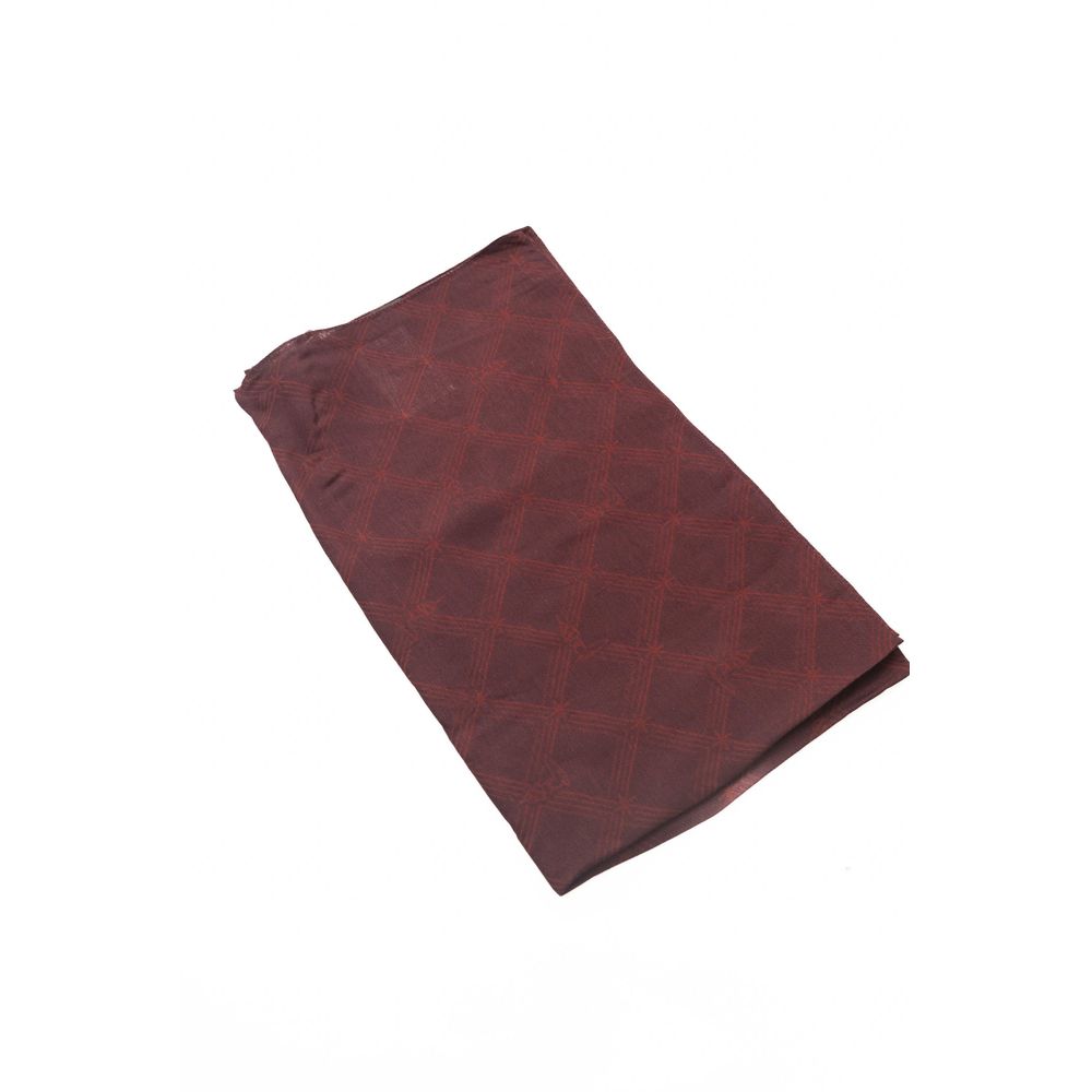 Trussardi Burgundy Viscose Scarf