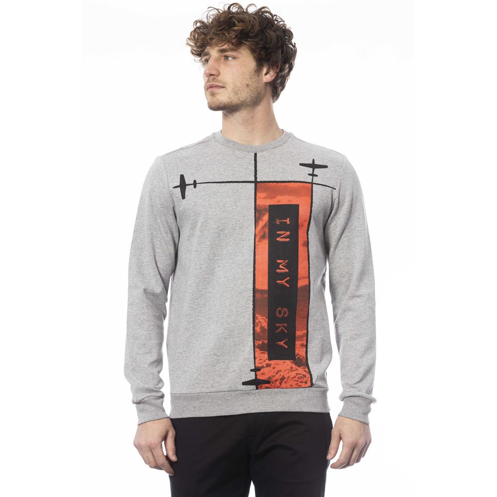 Trussardi Gray Cotton Sweater