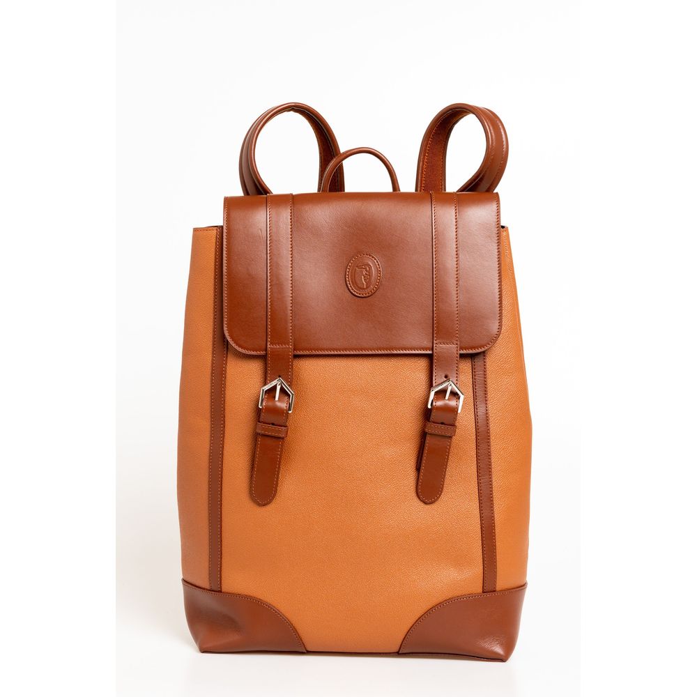 Trussardi Brown Leather Backpack