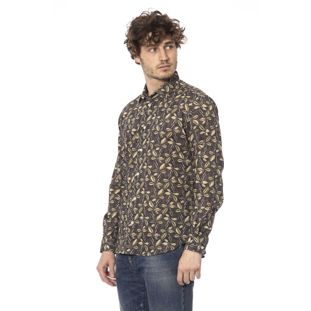 Distretto12 Brown Cotton Shirt