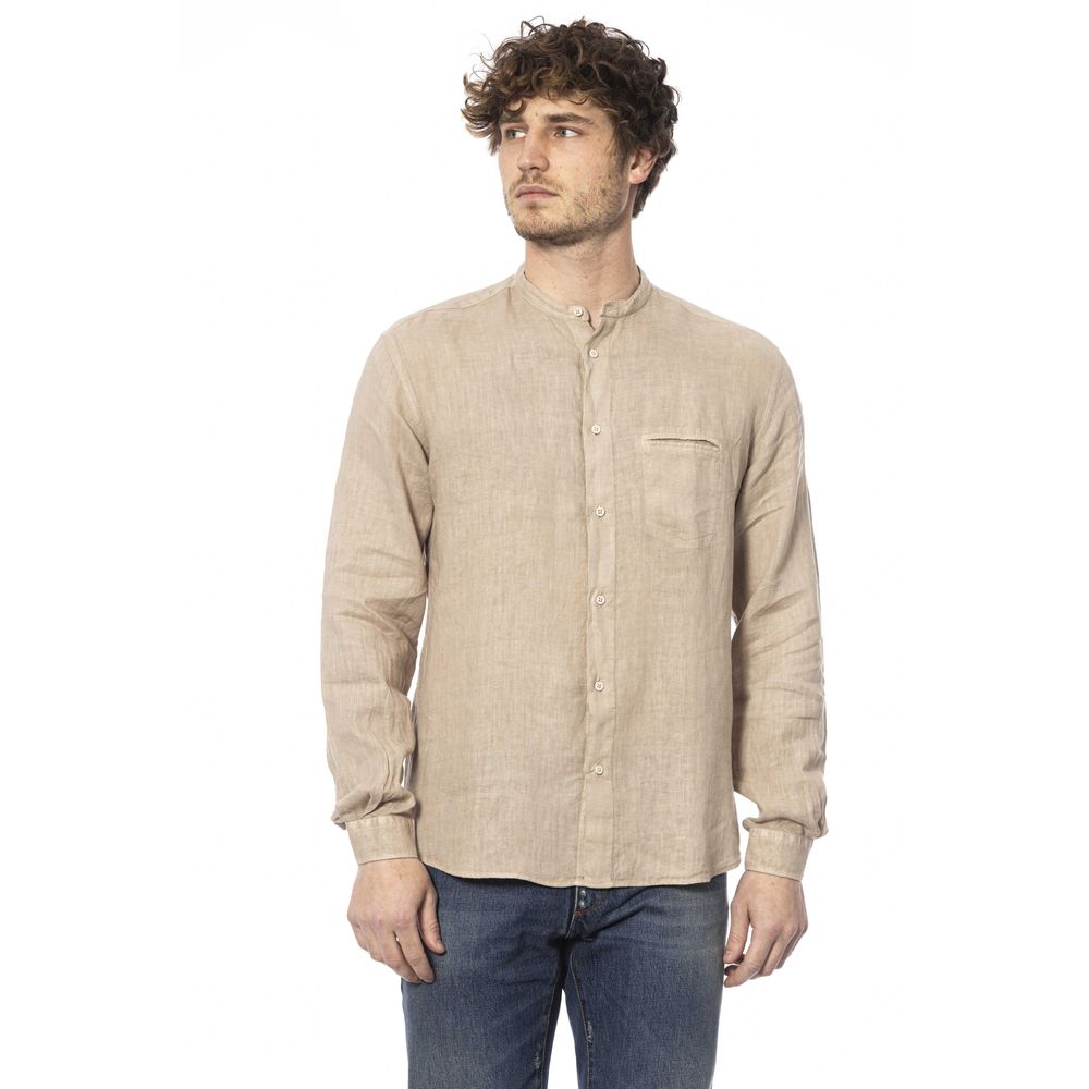 Distretto12 Beige Linen Shirt