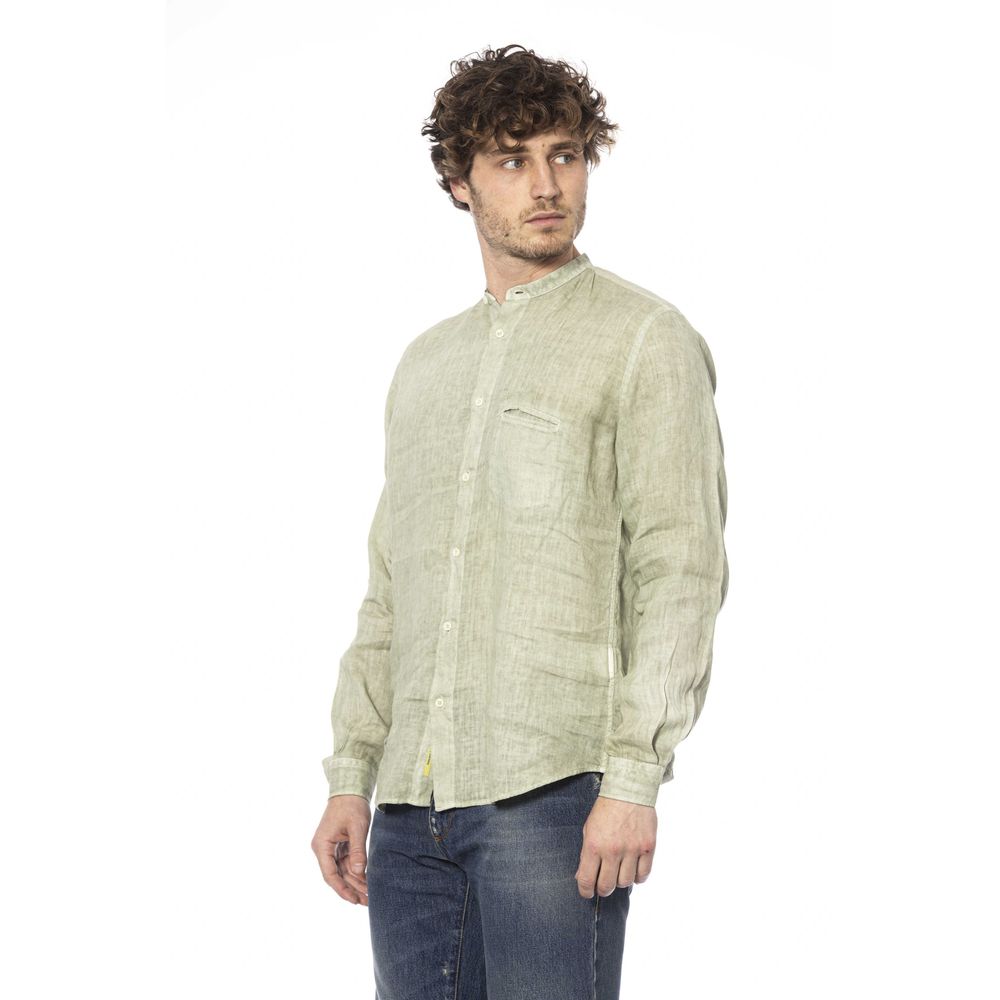 Distretto12 Green Linen Shirt