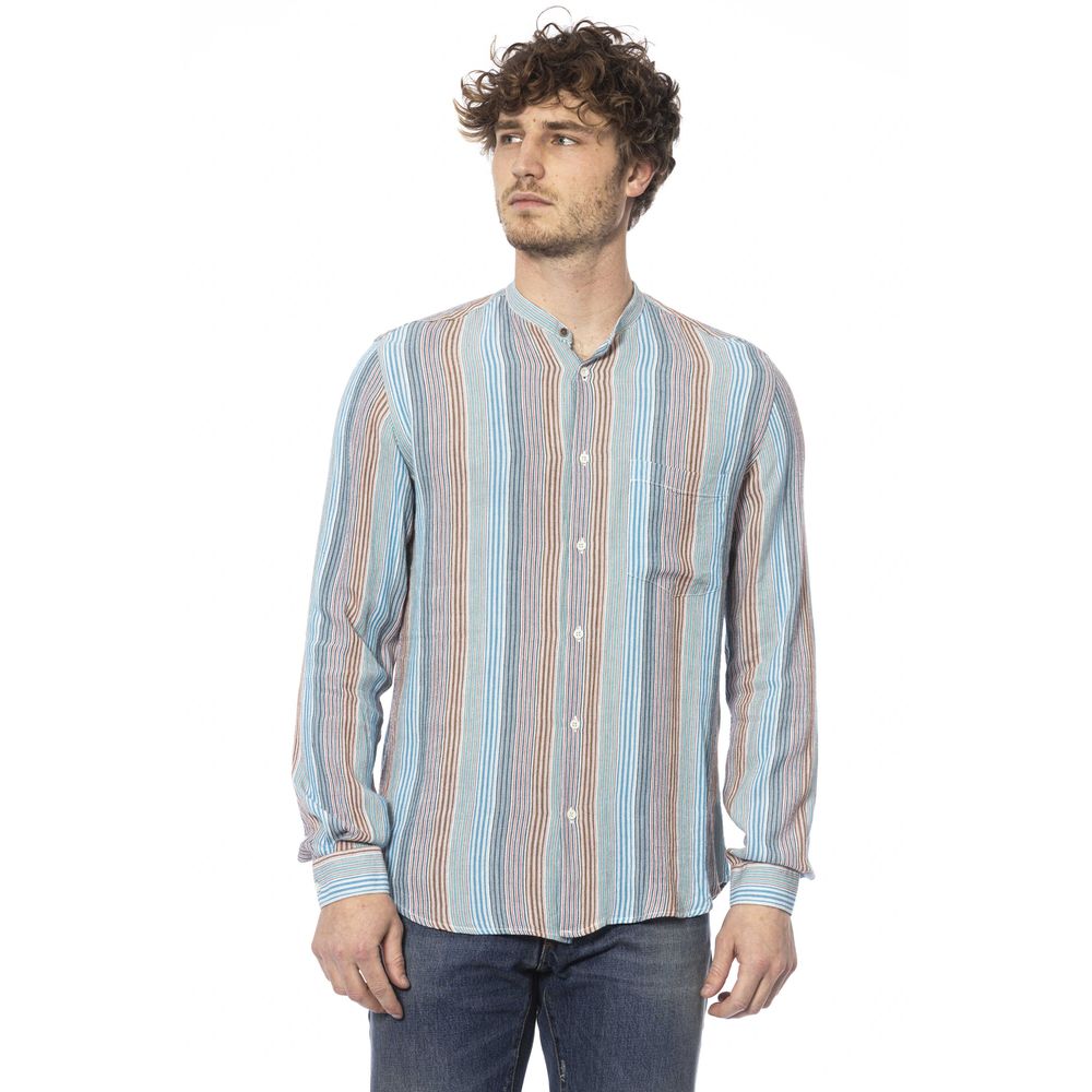 Distretto12 Light Blue Viscose Shirt