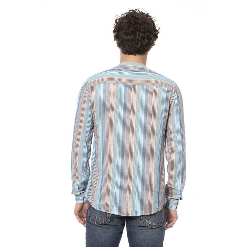 Distretto12 Light Blue Viscose Shirt