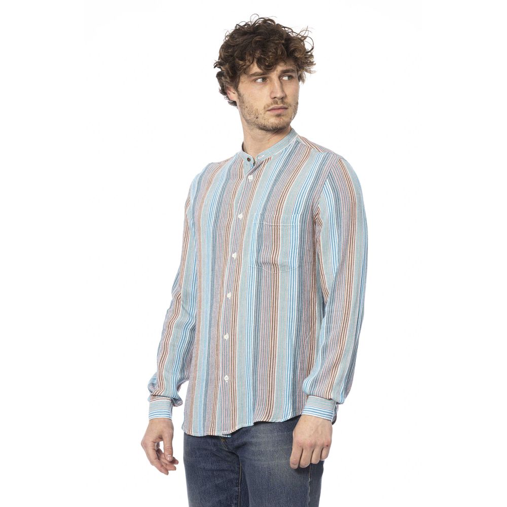 Distretto12 Light Blue Viscose Shirt