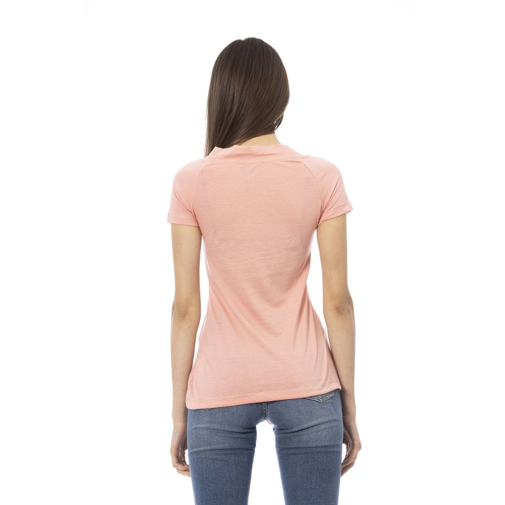 Trussardi Action Pink Cotton Tops & T-Shirt