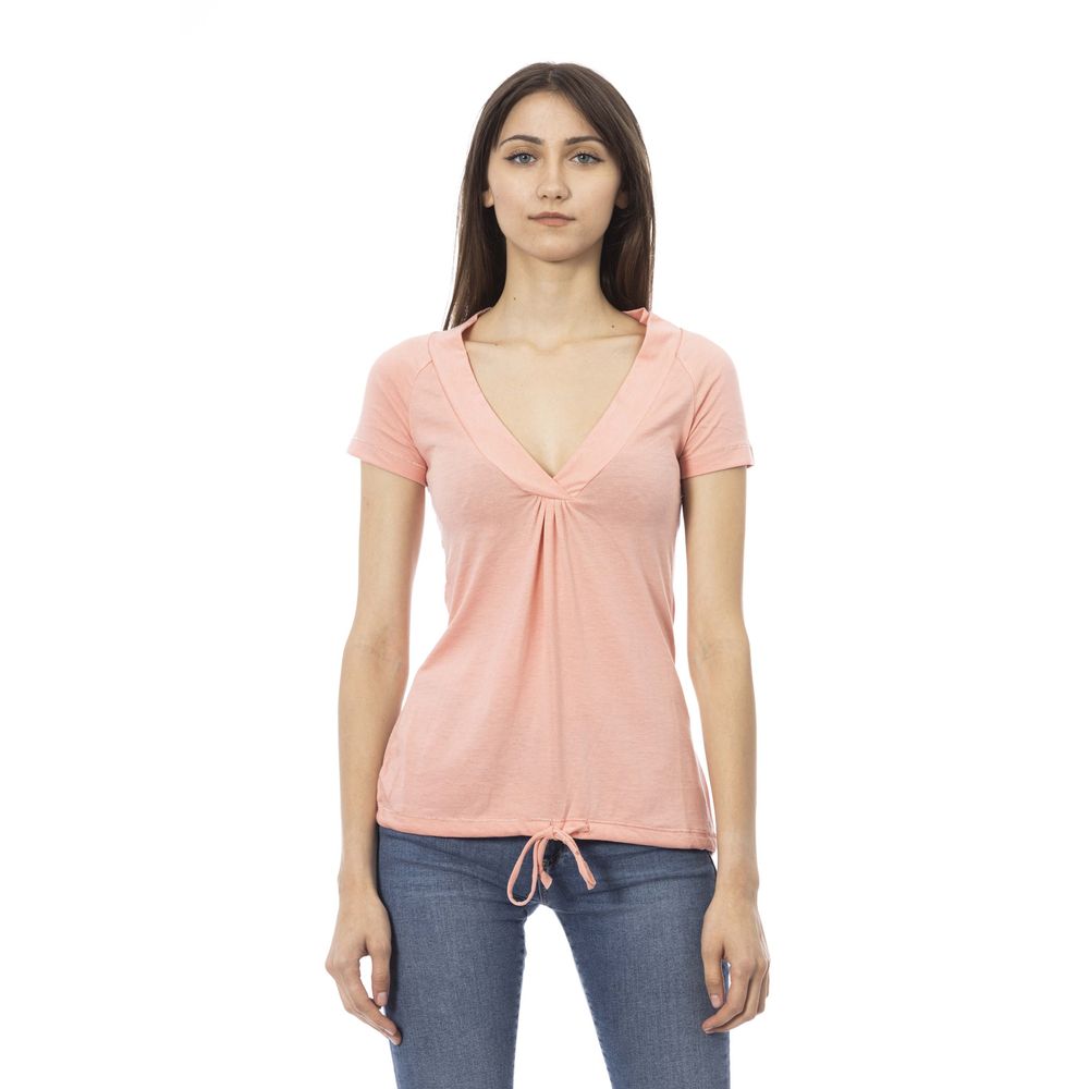 Trussardi Action Pink Cotton Tops & T-Shirt