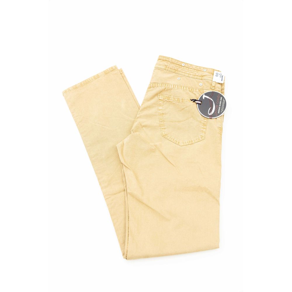 Jacob Cohen Beige Cotton Jeans & Pant