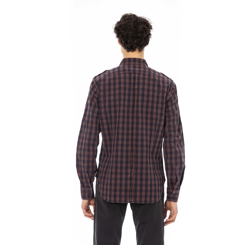 Jacob Cohen Burgundy Cotton Shirt