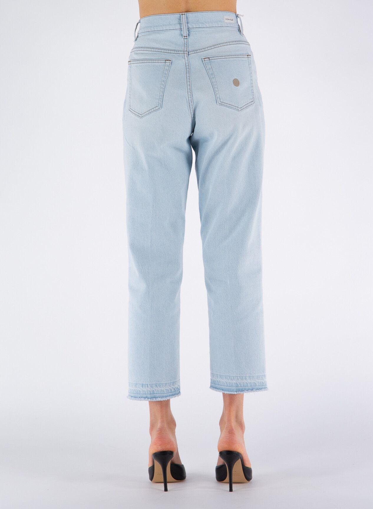 Light Blue Cotton Jeans & Pant