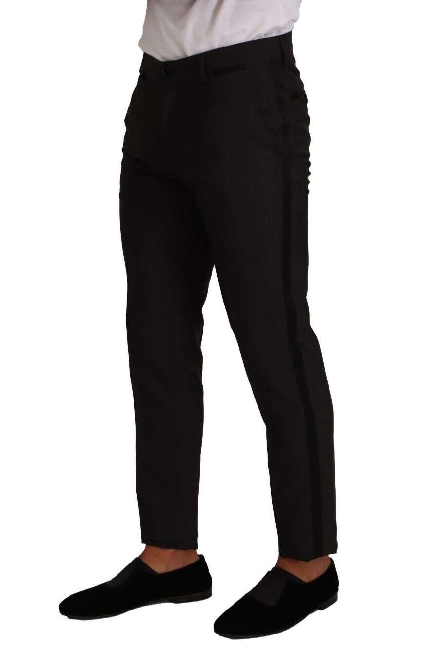 Black Brown Formal Tuxedo Dress Pants