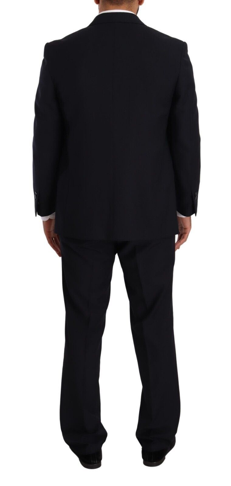 Blue Polyester Single Breasted Formal Suit