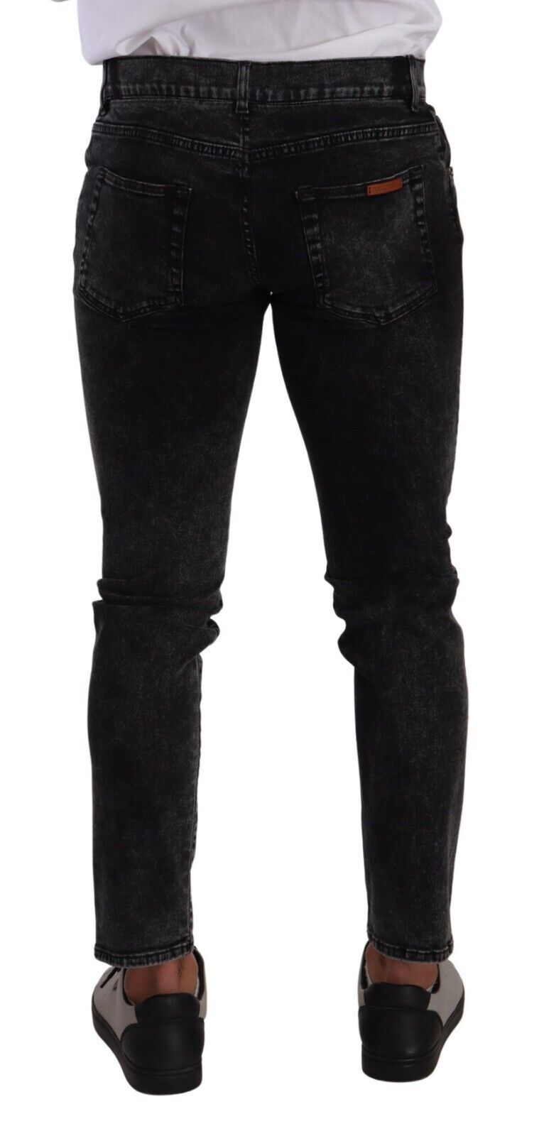 Black Cotton Stretch Skinny Denim Trouser Jeans