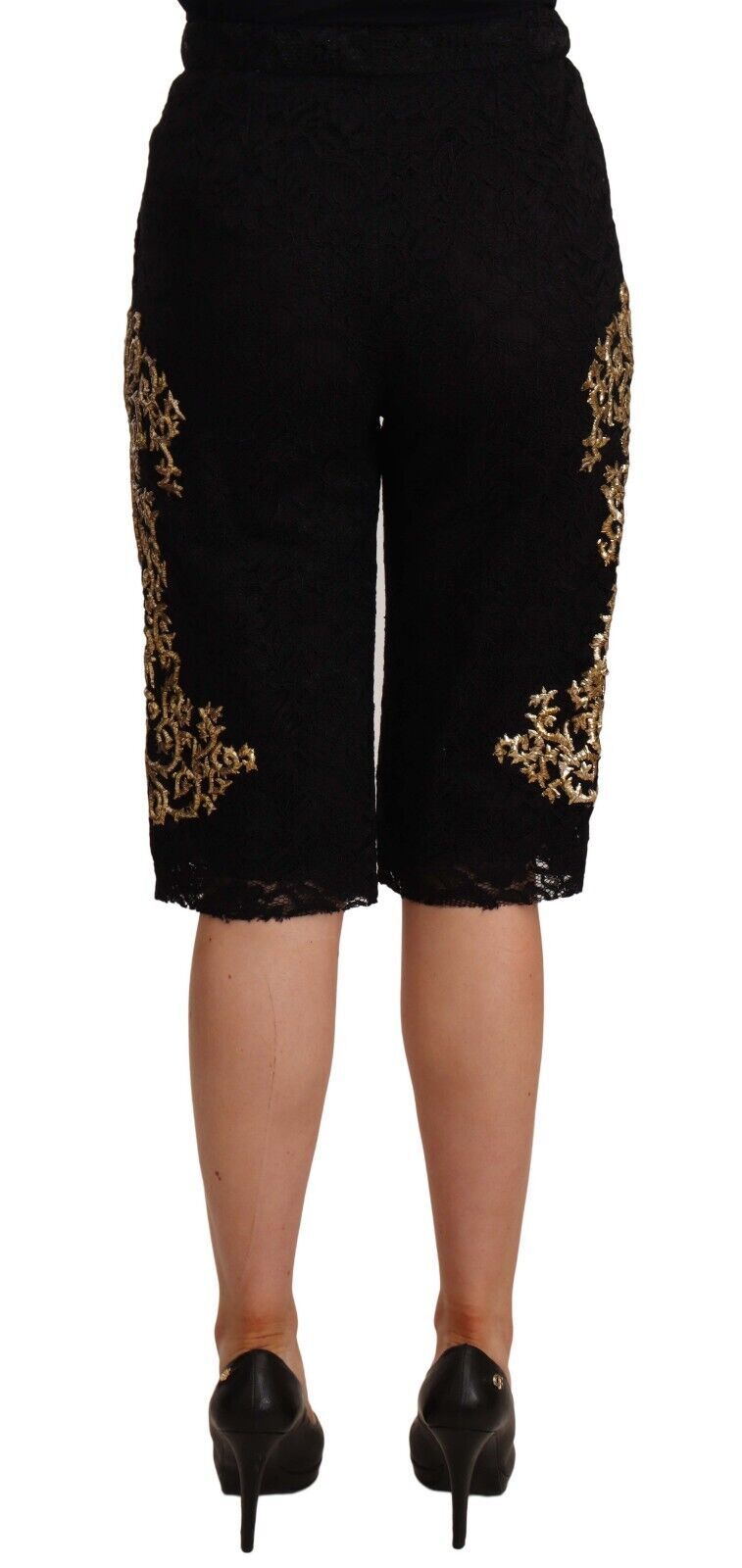 Black Lace Gold Baroque SPECIAL PIECE Shorts