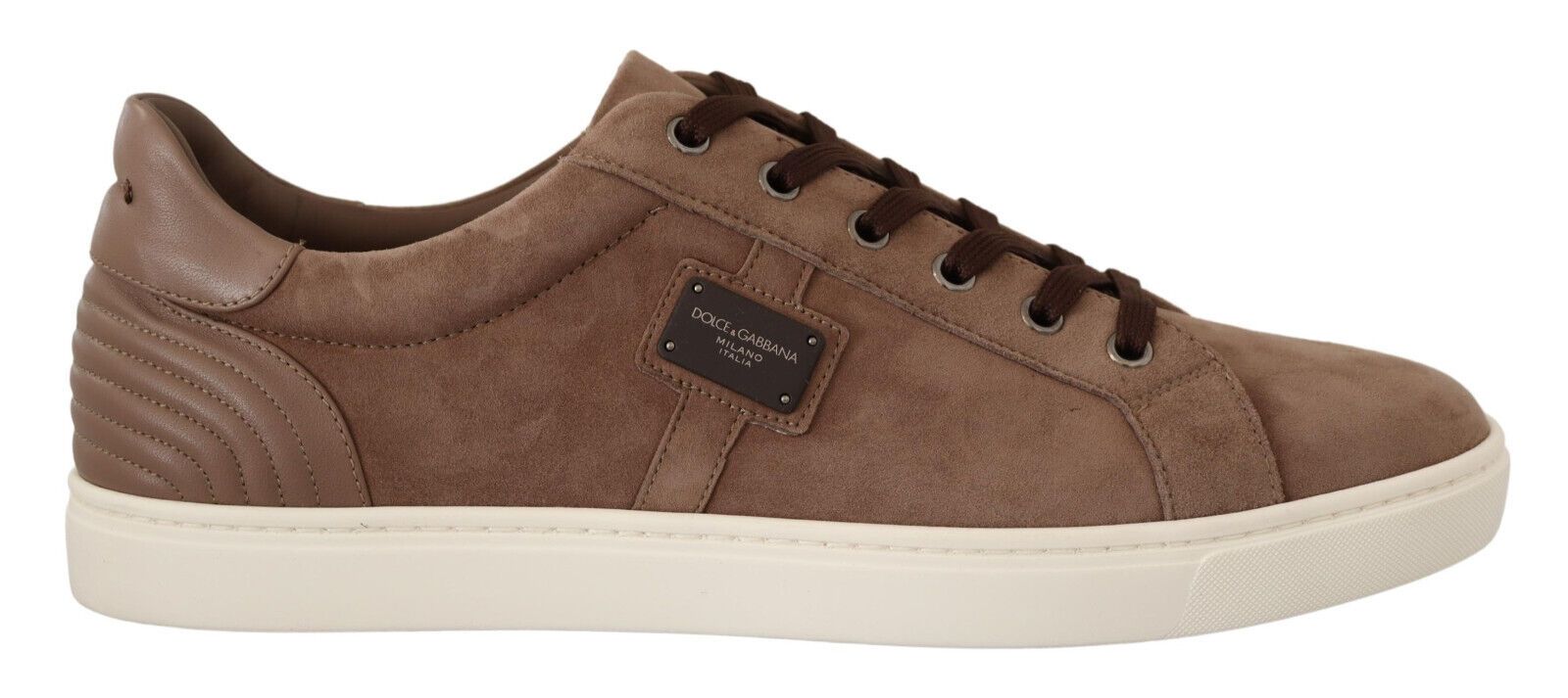 Brown Suede Leather Sneakers Shoes